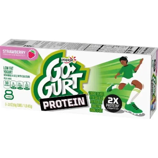Go-GURT Protein Strawberry Yogurt - 16oz/8ct Tubes image {2}