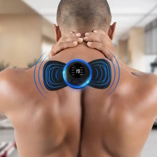 Mini Muscle Body Massager with 5 Replaceable Pads and 19 Speed 8 Modes for Pain Relief for Full Body and Relaxation of Arm, Leg Shoulder, Waist image {6}