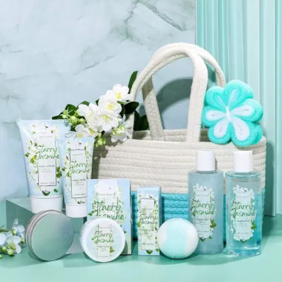 Body & Earth 11pc Starry Jasmine Spa Set & Tote  image {4}
