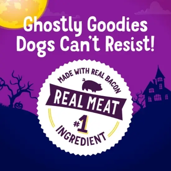 Beggin' Bacon Flavor Ghosts Strips Chewy Dog Treats - 6oz image {3}