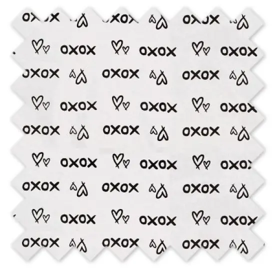 Bacati - Love  Black 3 pc Toddler Bed Sheet Set image {3}