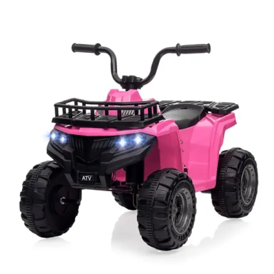 12V Kids Ride On Electric ATV, Ride Car Toy with Bluetooth Audio,High/Low Speed, LED Headlights, Battery Indicator & Radio, for Boys Girls 3-10 image {11}
