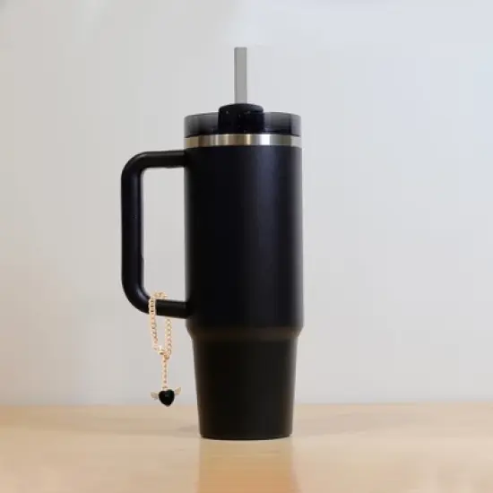 Unique Bargains Angel Heart Wings Cup Chain Water Cup Pendant 1 Pc image {2}