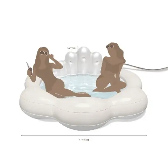 MINNIDIP Exclusive Resort Collection Fountain Pool 75 gal Novelty Kiddie Pool: Inflatable image {3}