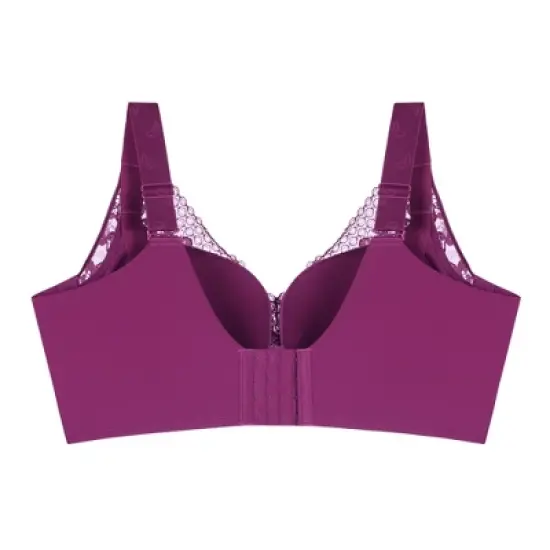 Agnes Orinda Women's No Underwire Full Coverage Comfort Wirefree Lace Bra image {1}