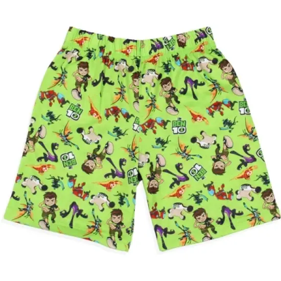 Ben 10 Boys' Cartoon Omnitrix Characters Aliens Sleep Pajama Set Shorts Multicolored image {4}