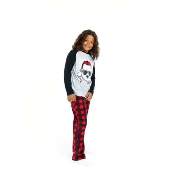 Sleep On It Boys Stay Cool Bear Soft Novelty Fleece 2-Piece Pajama Sleep Pant Set image {4}