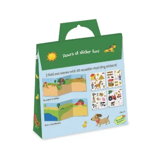 MindWare On The Farm Reusable Sticker Tote - Stickers - 52 Pieces image {2}