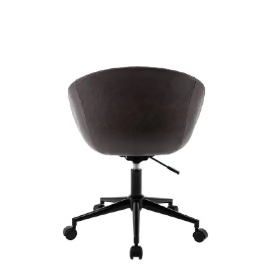 Modern Curved Back Barrel Office Chair - WOVENBYRD image {17}