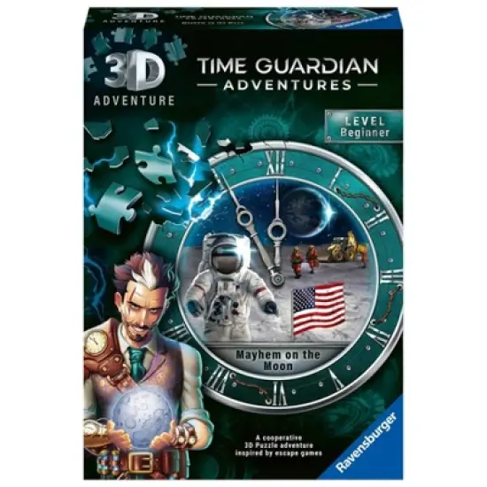 Ravensburger Time Guardian Adventures: Mayhem on the Moon Jigsaw Games Board Game: Creative Thinking Puzzle Play image {1}