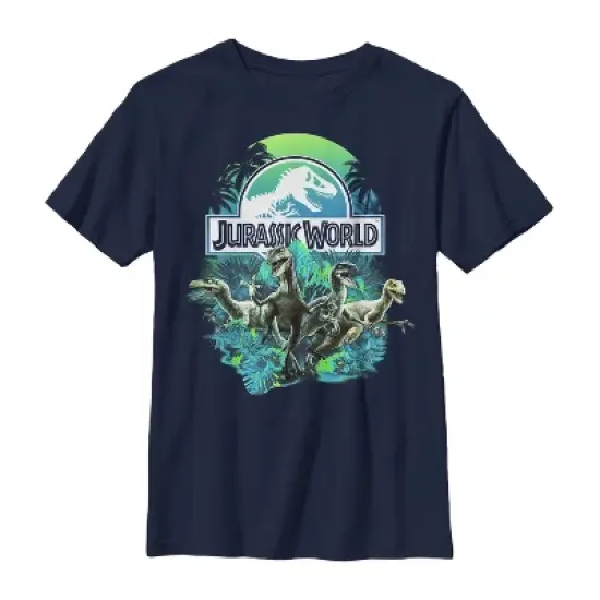 Boy's Jurassic World Dinosaur Nature Scene T-Shirt image {2}