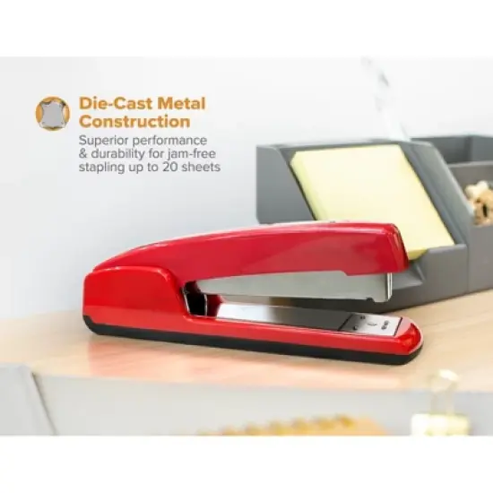 Bostitch Classic Red Stapler, 20 Sheets image {1}