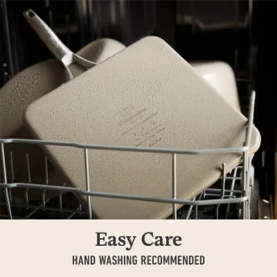 Calphalon Premier Ceramic Mushroom Square Griddle: Nonstick Anodized Aluminum, Oven & Dishwasher Safe, 10-Year Warranty image {4}