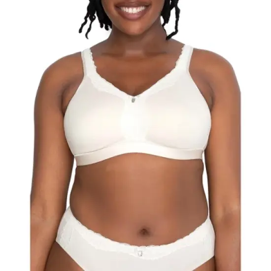 Curvy Couture  Women's Cotton Luxe Unlined Wireless Bra image {3}