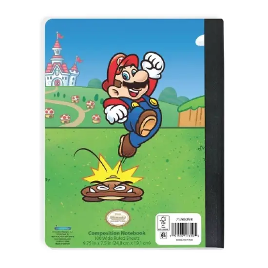 Mario Composition Notebook, School Supplies image {1}