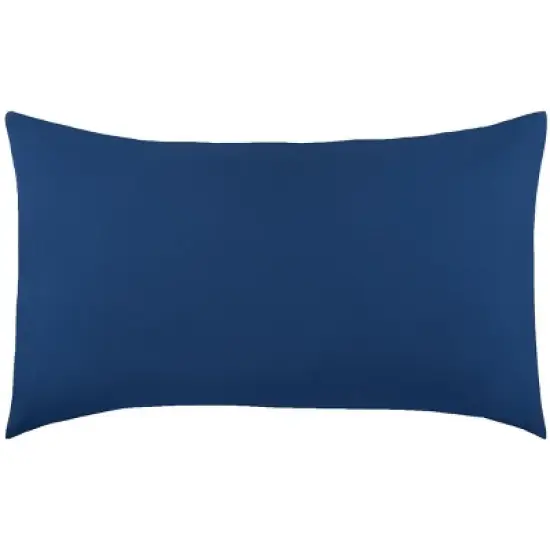 EVERYDAY KIDS 3 Piece Toddler Sheet Set - Soft Microfiber Toddler Bedding - Includes a Flat Sheet, a Fitted Sheet and a Pillowcase - Solid Navy image {3}