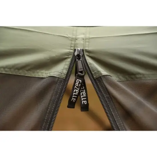 Gazelle GG500GR 4 Person 5 Sided Outdoor Portable Pop Up Water and UV Resistant Gazebo Screened Tent with Carry Bag and Stakes, Alpine Green image {4}