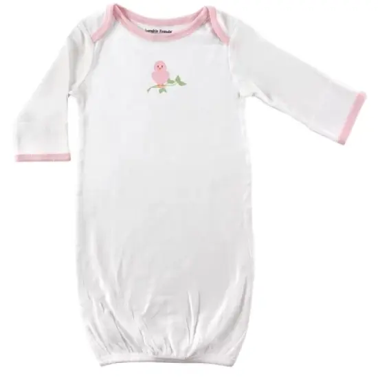 Luvable Friends Baby Girl Cotton Gowns, Bird, 0-6 Months image {2}
