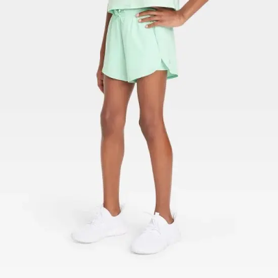 Girls' Double Layered Run Shorts - All in Motion&trade; image {6}