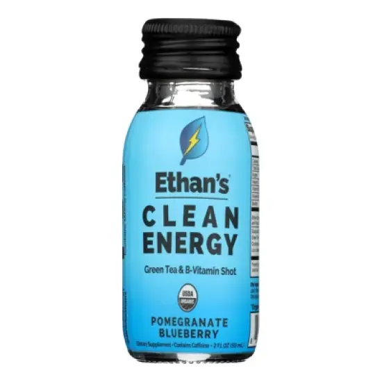 Ethan's Pomegranate Blueberry Clean Energy Shot - Case of 6/2 oz image {1}