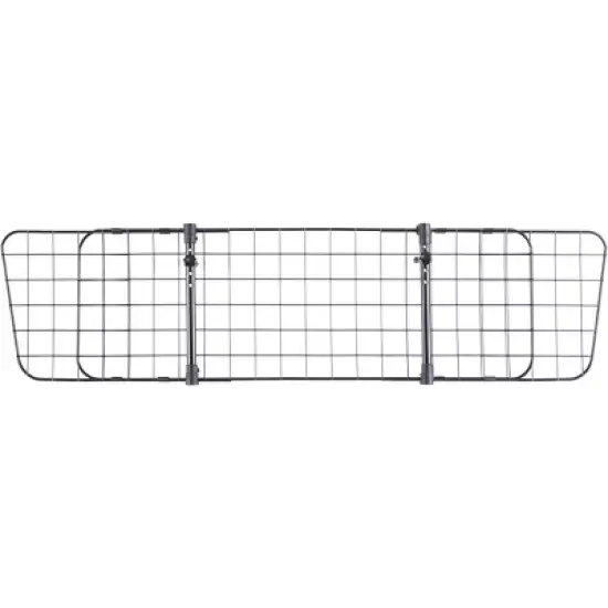 PawsMark Adjustable Pet Barrier Gate For SUV's, Cars Vans and Vehicles Safety Car Divider for Dogs Pets, Wire Mesh Universal Fit image {1}