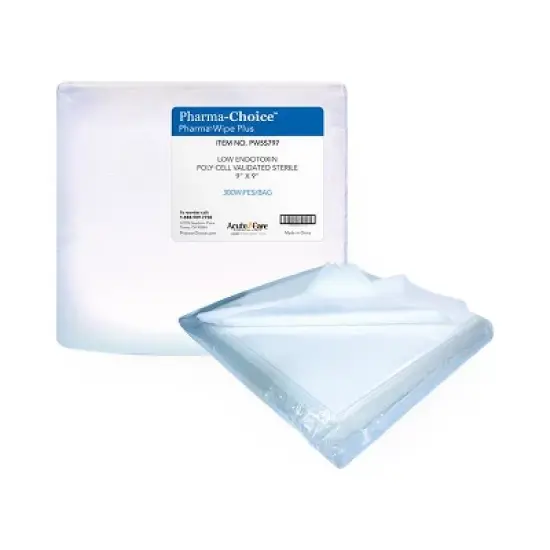 Pharma-Wipe Sterile Cleanroom Wipes 9" X 9", CASE OF 1800 image {1}