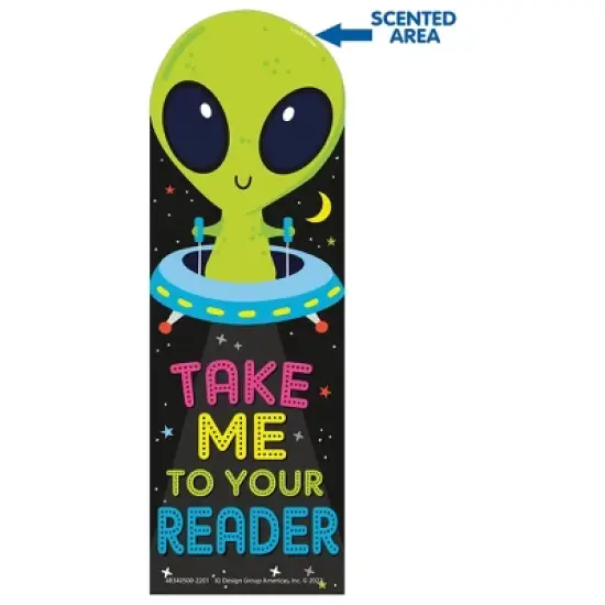 Eureka&reg; Take Me To Your Reader Green Apple Scented Bookmarks, 24 Per Pack, 3 Packs image {4}