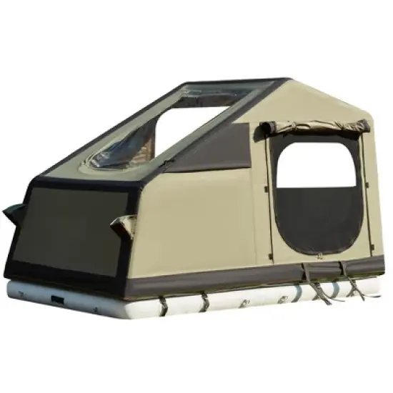 Erommy Rooftop Tent Hard Shell Truck Bed Tent for Camping, Waterproof SUV Tent with Air Mattress, All-Weather Car Tent for 2 Person image {7}