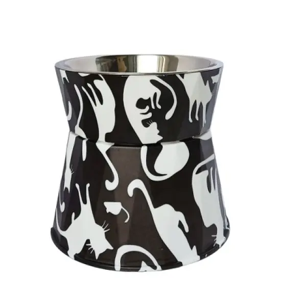 Paaaawaters 6" Anti-Vomiting Stainless Steel Pet Bowl for Small and Medium Dogs and Cats - Non-slip, Modern Design with Spine Protection image {10}