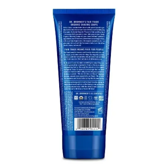 Dr. Bronner's Shave Soap - Peppermint - 7 fl oz image {1}