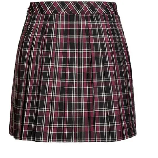 Women's Plus Size Varsity Check Skirt - berry | CCX image {5}