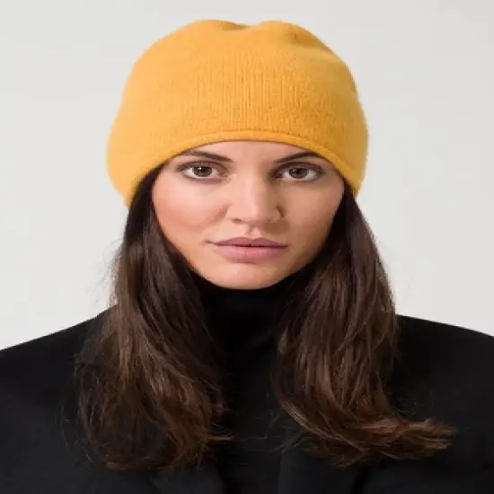 Style Republic Women's Rolled Edge Beanie - Premium Cashmere image {6}