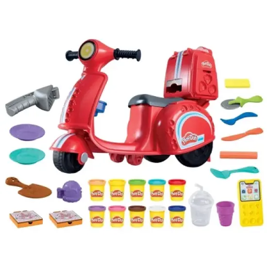 Play-Doh Pizza Delivery Scooter Playset - 26pc image {1}