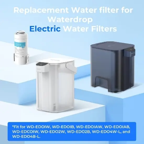 Waterdrop WD-EDFA Alkaline Filters Replacement for Waterdrop Electric Pitcher, 1 Filter image {1}
