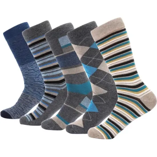 Mio Marino Men's Groovy Designer Dress Socks 5 Pack image {15}