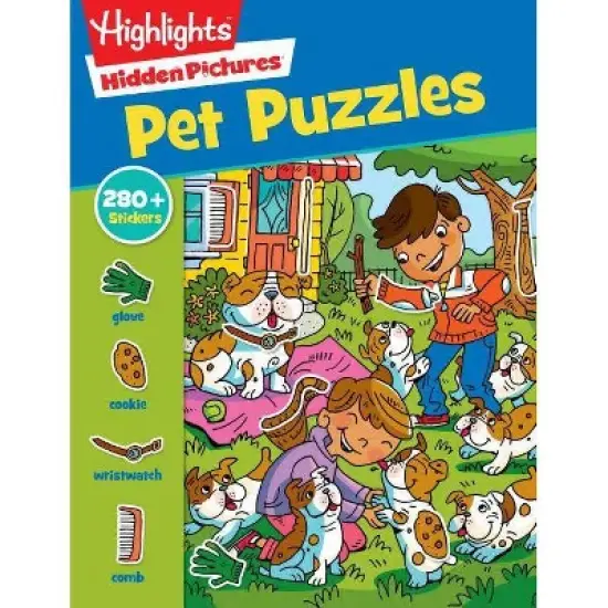 Pet Puzzles - (Highlights(tm) Sticker Hidden Pictures(r)) (Paperback) image {1}