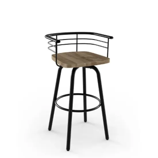 26" Brisk Swivel Counter Height Barstool Steel - Amisco image {5}