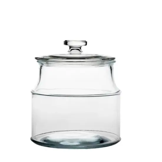 Amici Home Carlisle Glass Canister Round Jar, Food Safe, Airtight Lid with Handle and Plastic Gasket, For Kitchen & Pantry image {4}