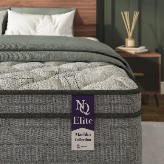 NapQueen Elite Series Machka Mattress, 12 Inch Cooling Gel Memory Foam, Hybrid Mattress in a Box with Individual Pocket Spring, Made in USA image {6}