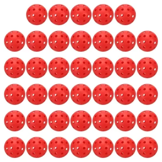 Unique Bargains Durable Precision Technology Good Balance Pickle Ball Balls 40 Pcs image {6}
