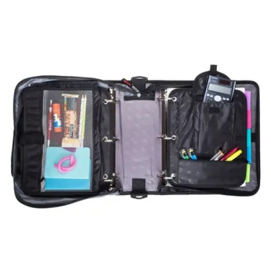 Case-it The Dual 2.0 Zipper Binder Backpack - 5 File Folder - 800 Sheet Capacity - Comes with Shoulder Strap image {1}