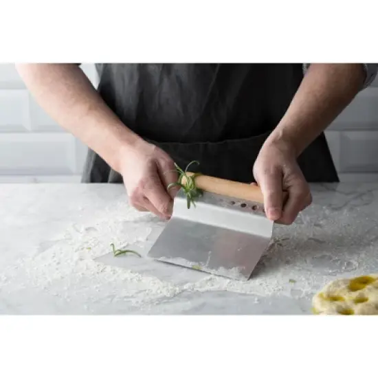 Mason Cash Innovative Kitchen Bench Scraper, 4-in-1 Dough Cutter with Herb Stripper image {4}