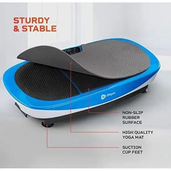 LifePro Rumblex Max 4D Vibration Plate with Resistance Bands - Full-Body Workout and Recovery Equipment for Home Fitness image {4}