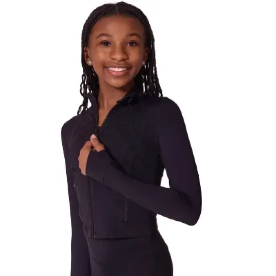 Capezio Girl's Soft Elegance Athletic Dance Jacket - Tween image {1}