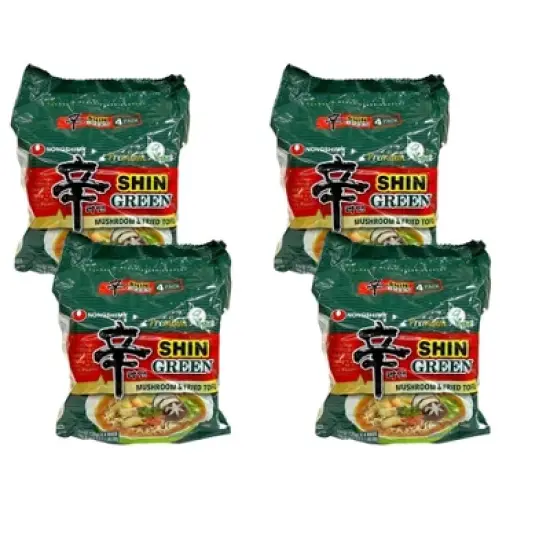 Nong Shim Shin Ramyun Green - 4 pack, 17.6 oz image {3}