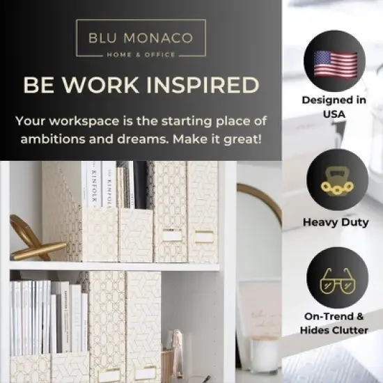 Blu Monaco Foldable Magazine File Holders - Set of 4 or 6 - Many Colors and Designs to Choose From image {2}