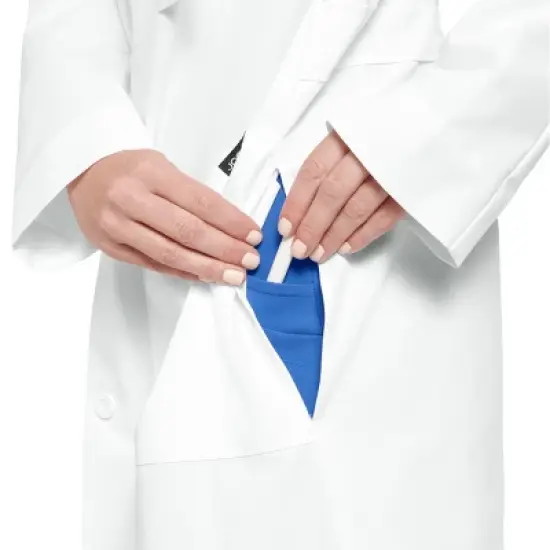 Jockey Women's 34" Unisex Scrub Lab Coat image {4}