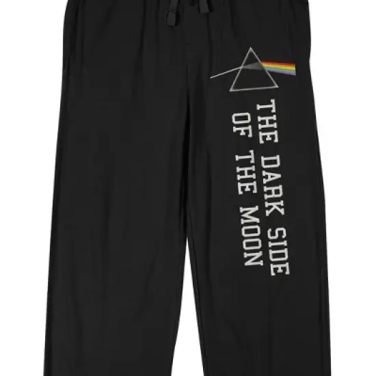 Pink Floyd Dark Side Of The Moon Men's Black Sleep Pajama Pants image {1}