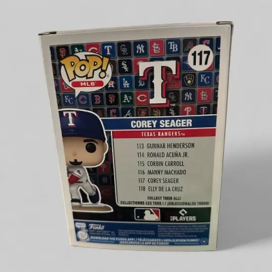 Funko POP! MLB Baseball Texas Rangers Corey Seager Figure #117! image {4}