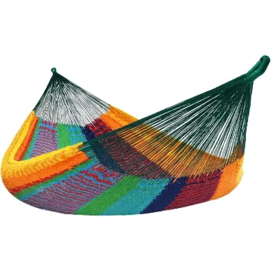 Sunnydaze Heavy-Duty Handwoven  XXL Mayan Family Hammock with Thick Cord - 880 lb Weight Capacity image {8}